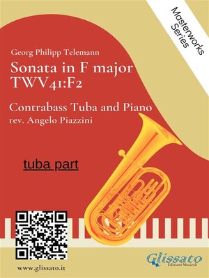 cover image of Sonata in F major: Contrabass Tuba and Piano, Tuba Part